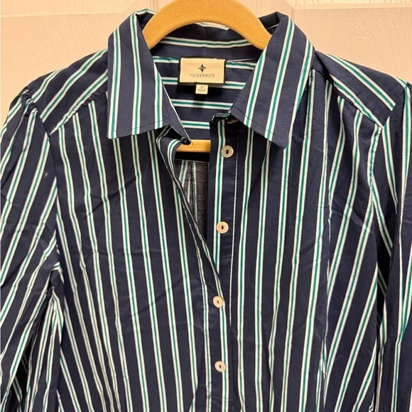 New Tuckernuck Longsleeve Striped Drop Waist Dress - Picture 4 of 12